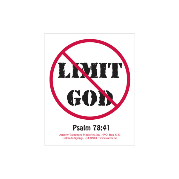Gospel Truth - DLG - Static-cling sticker: Don't Limit God