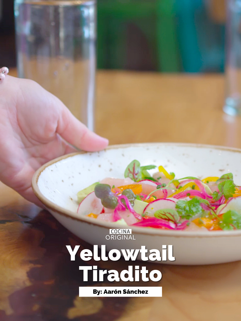 Aar&oacute;n Sanchez's Yellowtail Tiradito